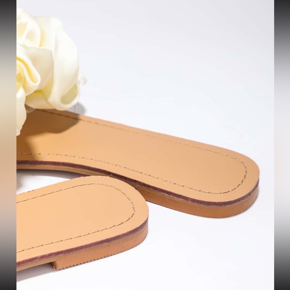 Exaggerated Ruffle Slide Sandals - Picture 4 of 5
